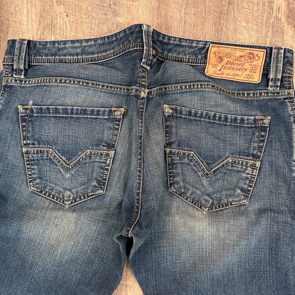 Diesel Industry LARKEE Jeans Workwear Distressed Straight Leg Men's 32x30 - Picture 6 of 15